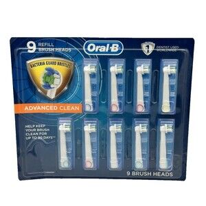 Oral-B Advanced Clean Replacement Brush Replacement Heads (9-Pack)
